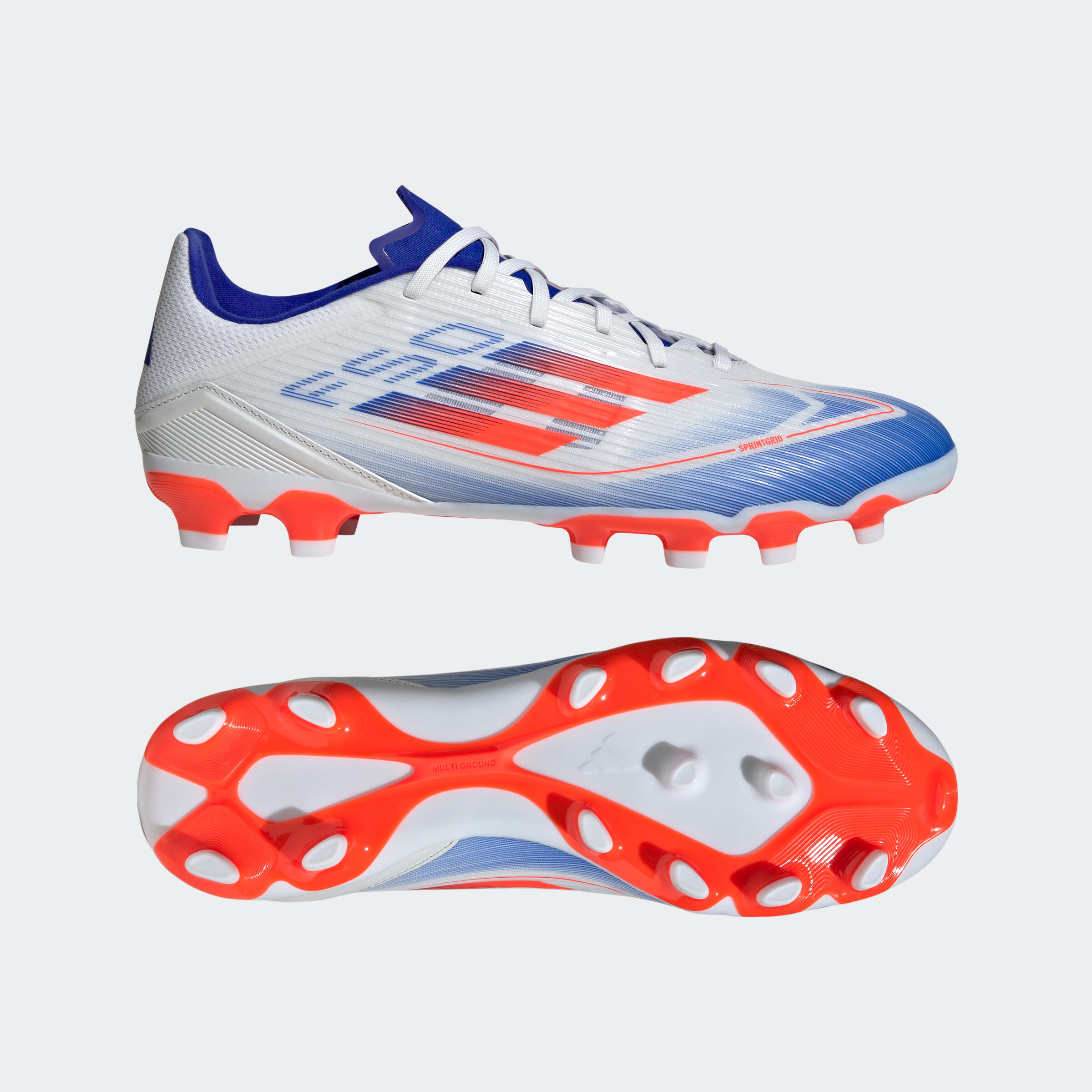 Scarpe calcio adulto ADIDAS F50 LEAGUE MG bianche 8/10