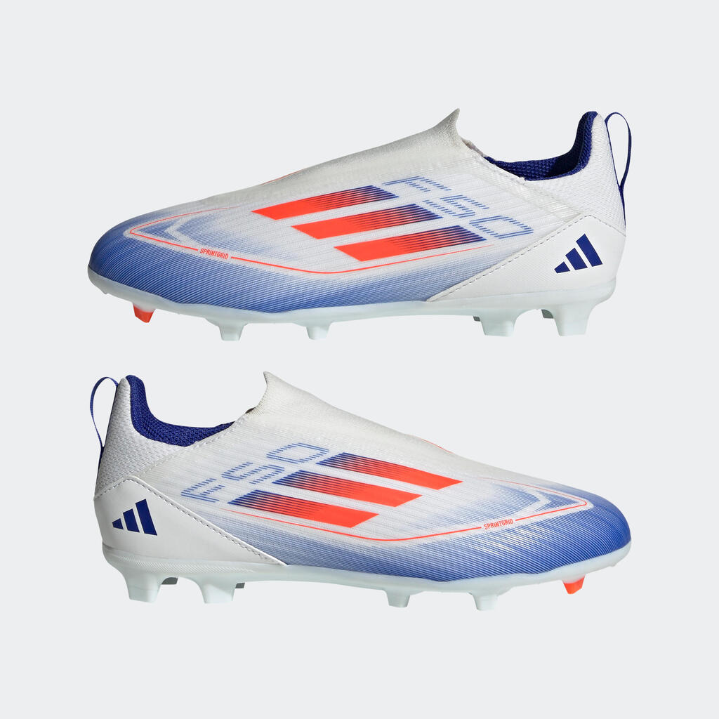 Bērnu futbola apavi F50 League Laceless FG