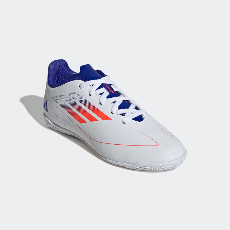 Zaalvoetbalschoenen voor kinderen F50 Club Futsal wit