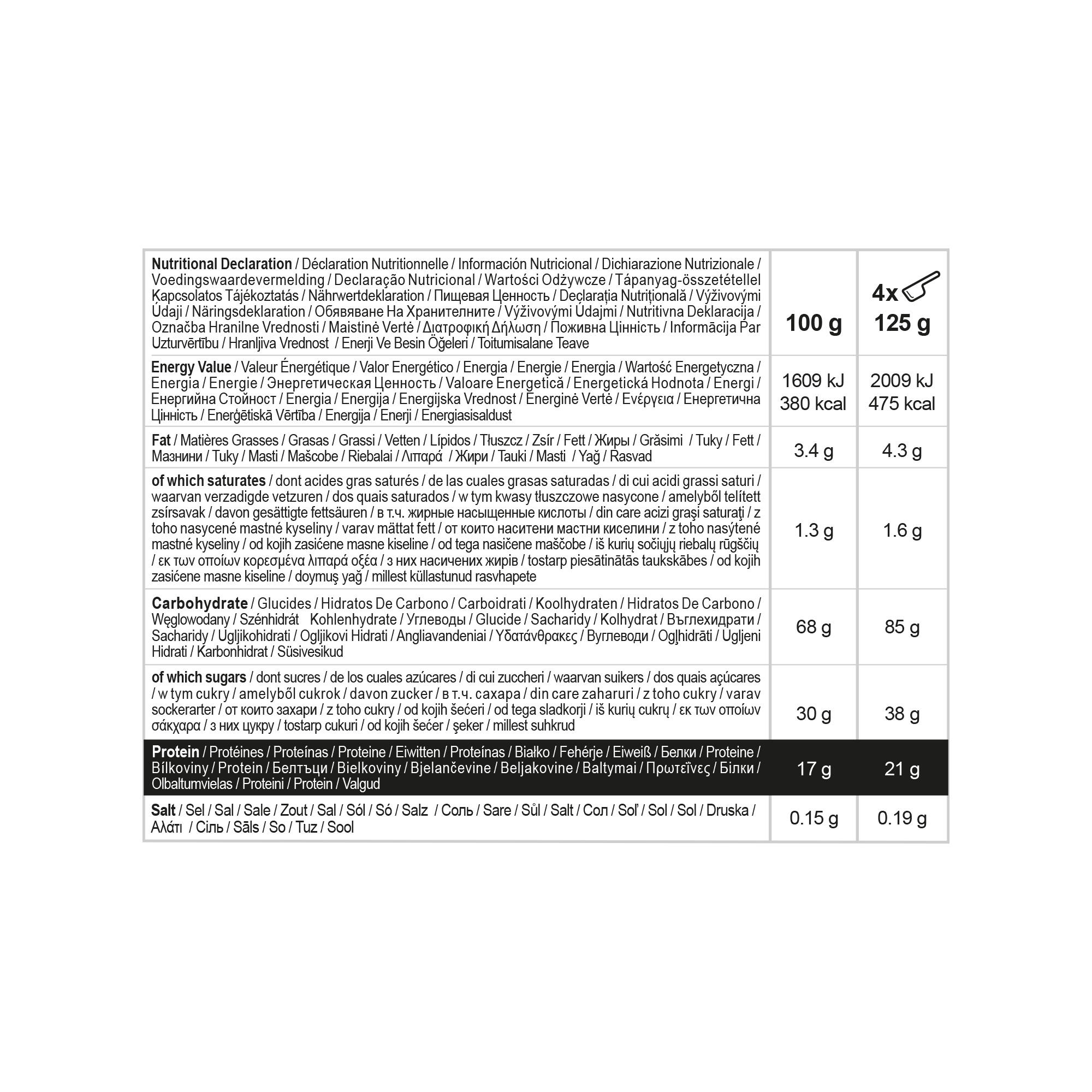 Weight gainer chocolate whey and oat 2.5kg 2/2