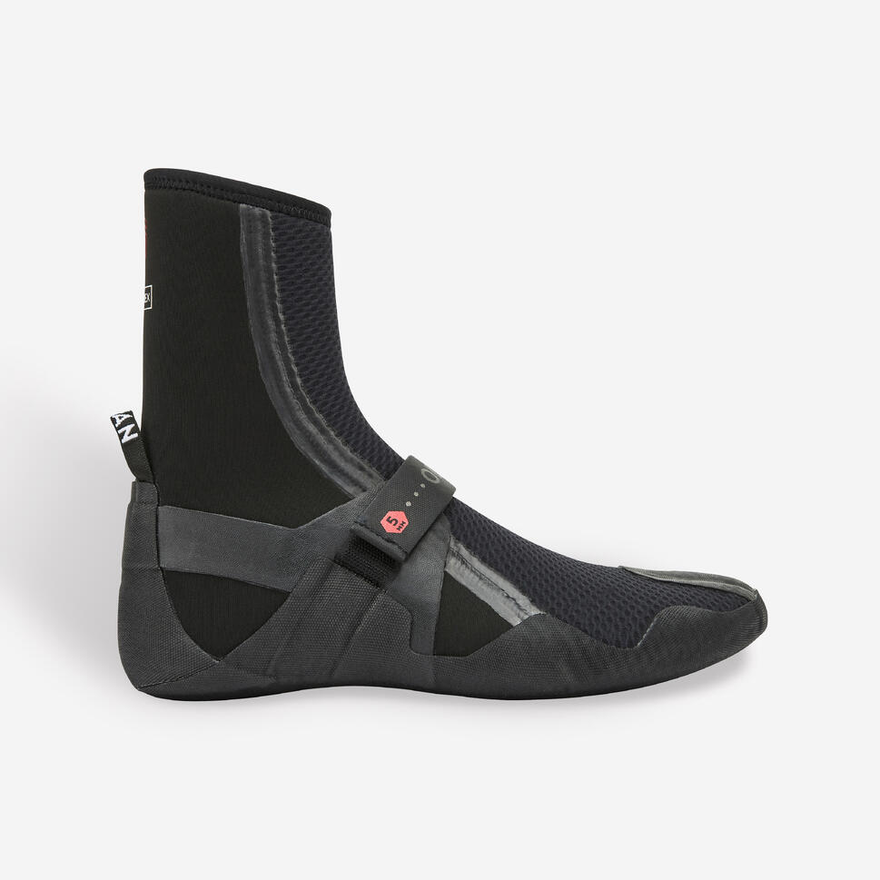 Buty wysokie surfingowe Decathlon 900 Yulex 5 mm