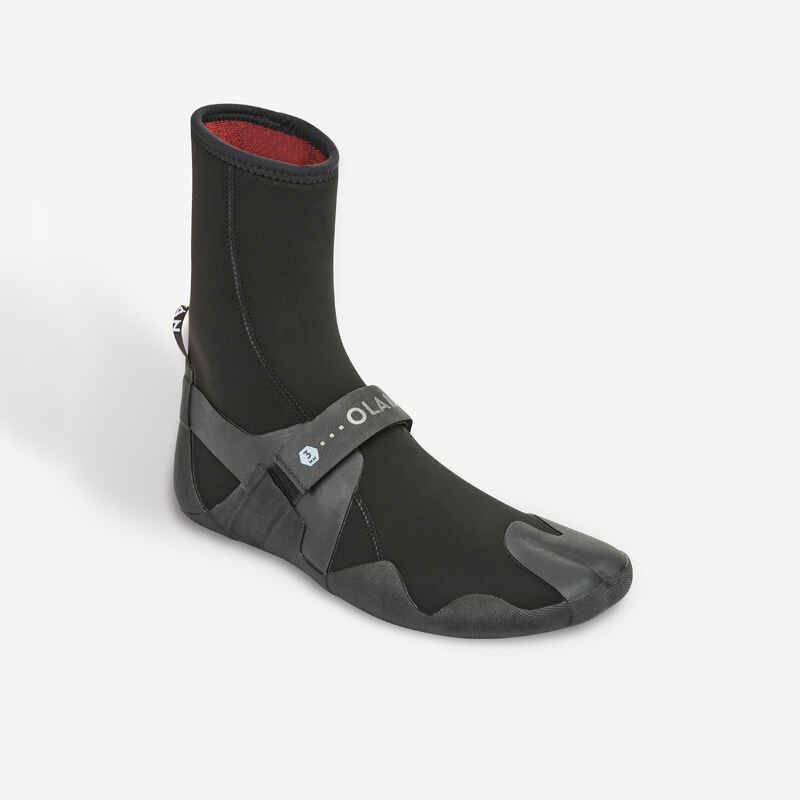 Surfing YULEX booties 3 mm, 900 black Decathlon