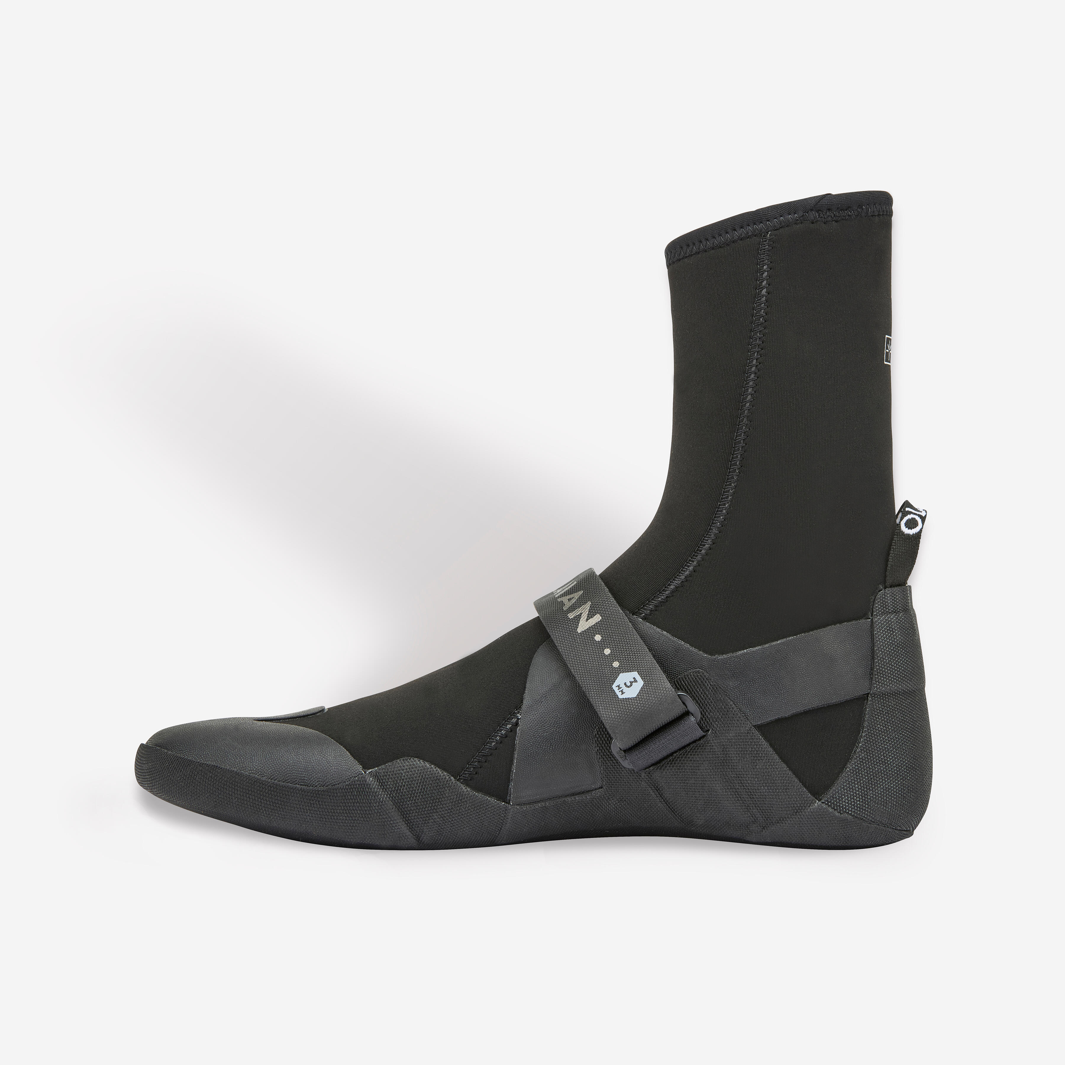 DECATHLON Neoprénová obuv na surf YULEX 3 mm 900 čierna 41 · záber 3