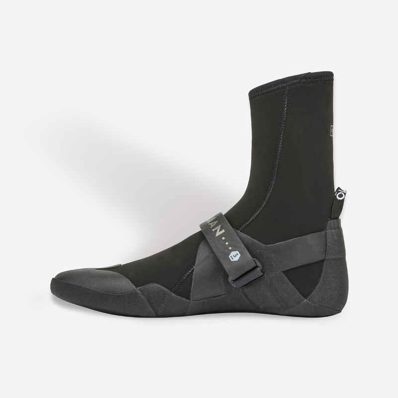 Surfing YULEX booties 3 mm, 900 black Decathlon