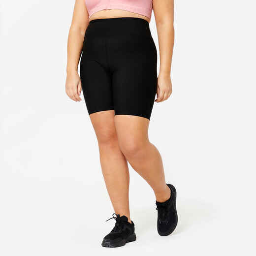 
      High-Waisted Plus Size Fitness Cycling Shorts
  