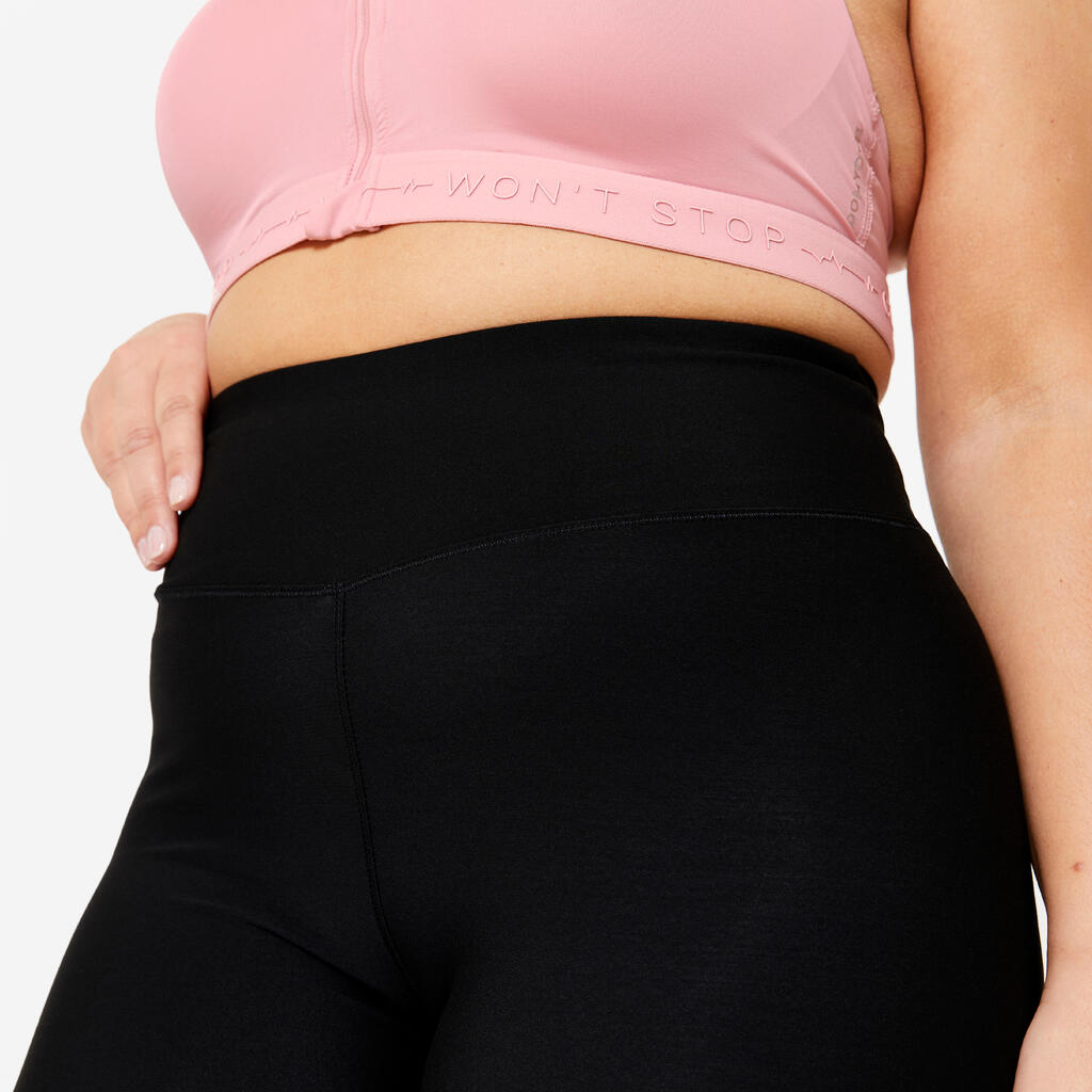 High-Waisted Plus Size Fitness Cycling Shorts