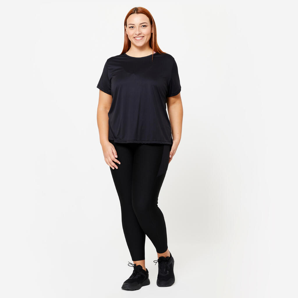 Svetloroze ženska majica kratkih rukava PLUS SIZE