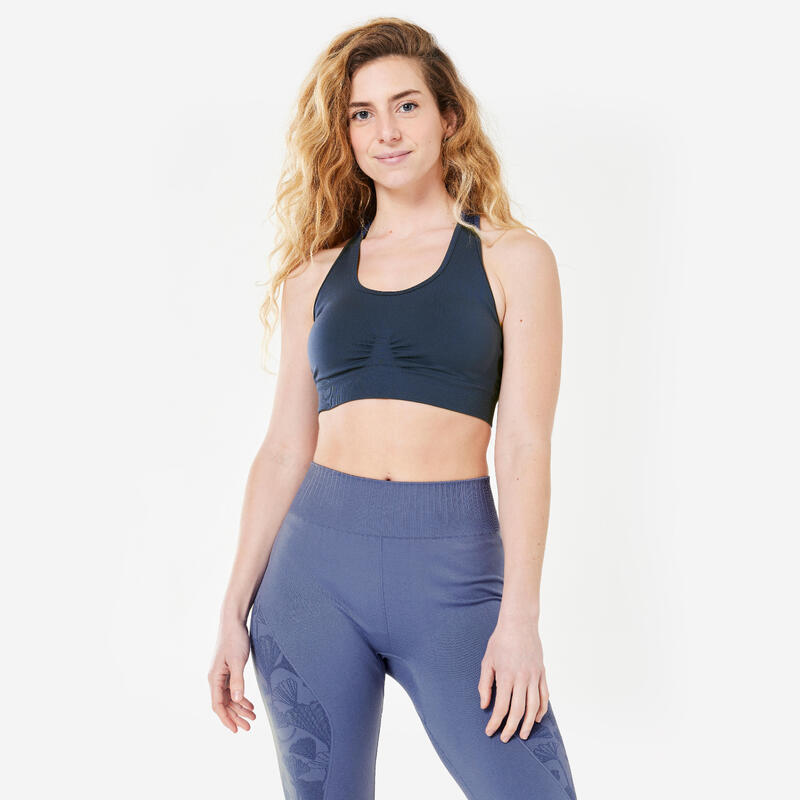 SPORTBEHA DYNAMISCHE YOGA DONKERBLAUW