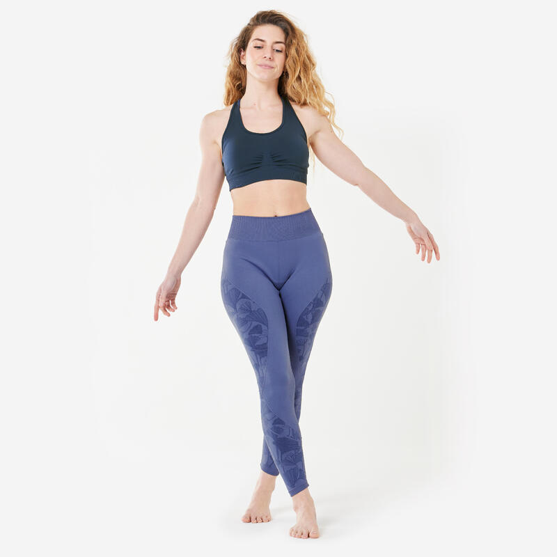 Bustier Damen gekreuzte Träger leichter Halt - blau 