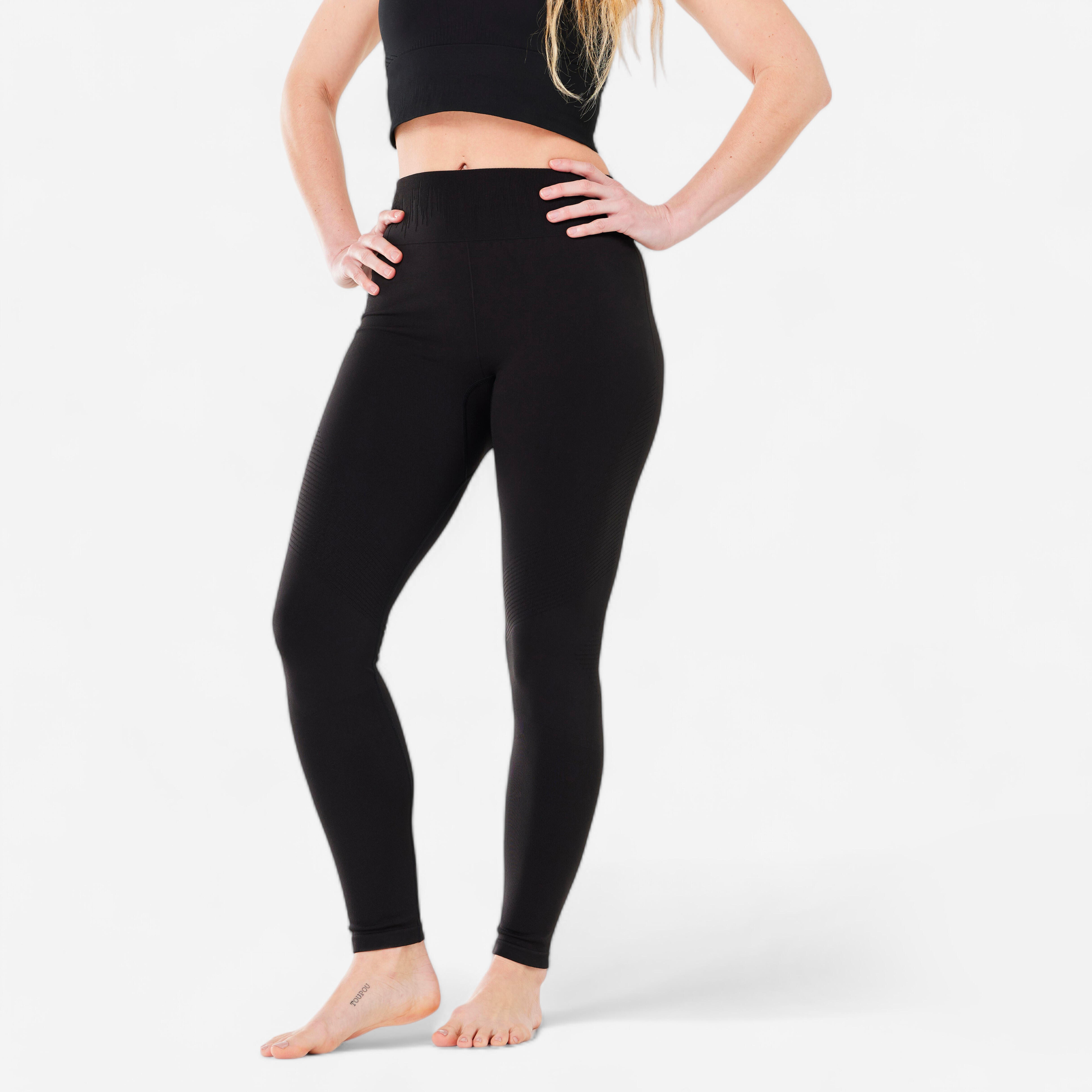 Kimjaly - Legging Long Yoga Sans Couture Noir - Legging - Panoplies Training Adultes - Noir - 52 2xl - Decathlon