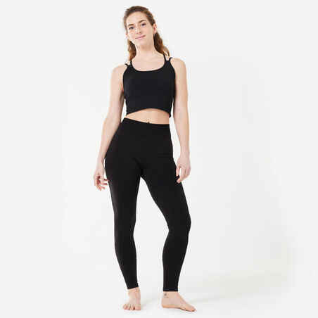 Long Seamless Yoga Leggings - Black