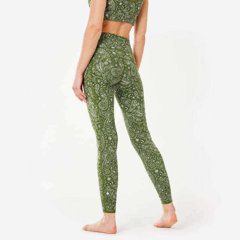 Legging de yoga taille haute ultra doux femme, vert