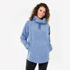 Sweat en polaire col haut femme, bleu