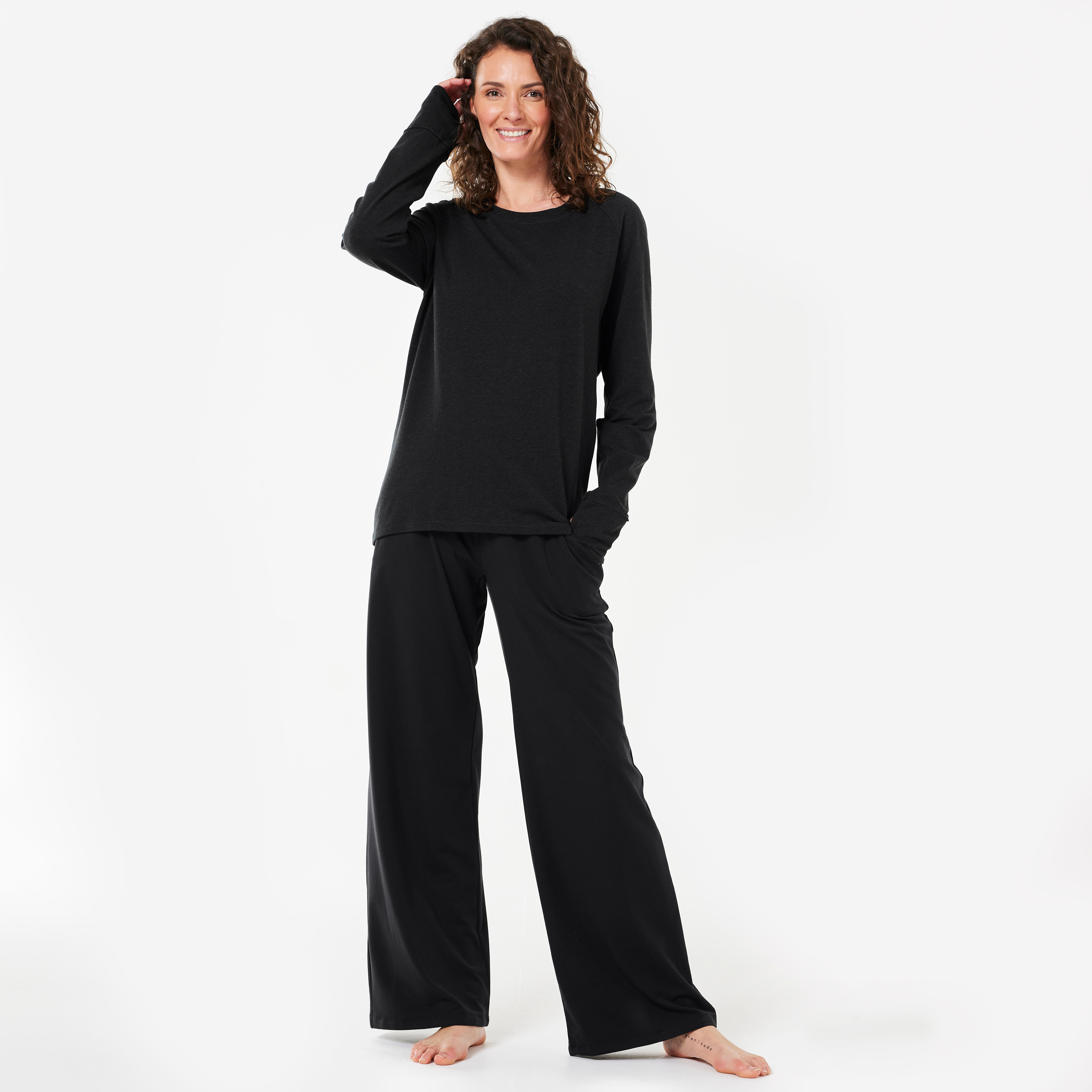 Women's Long-sleeved yoga shirt - KIMJALY