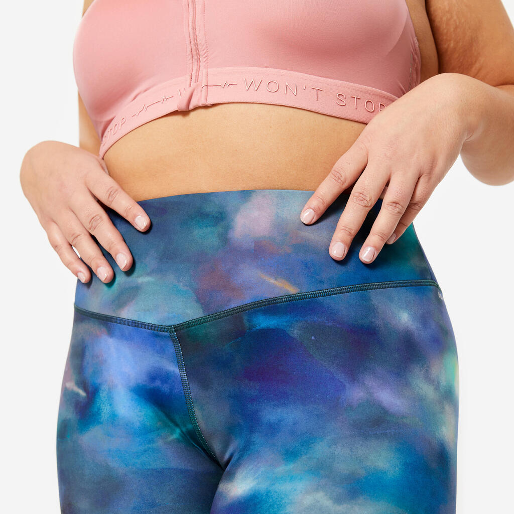 Leggings grosse Grössen hoher Bund Damen - mehrfarbig