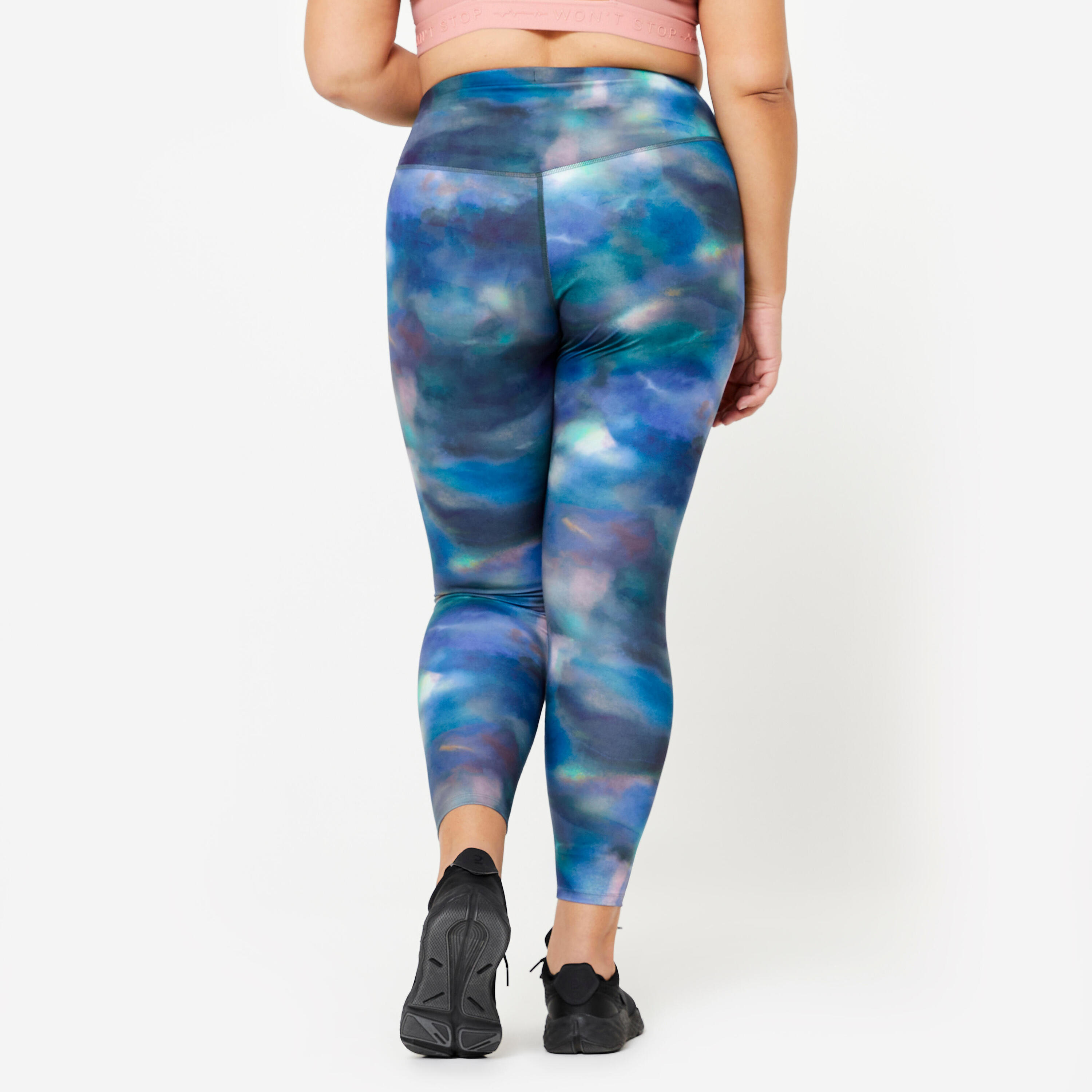 Női fitnesz leggings, magasított derekú  4/7