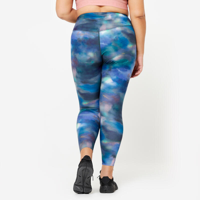 Legging grande taille taille haute femme, multicolore