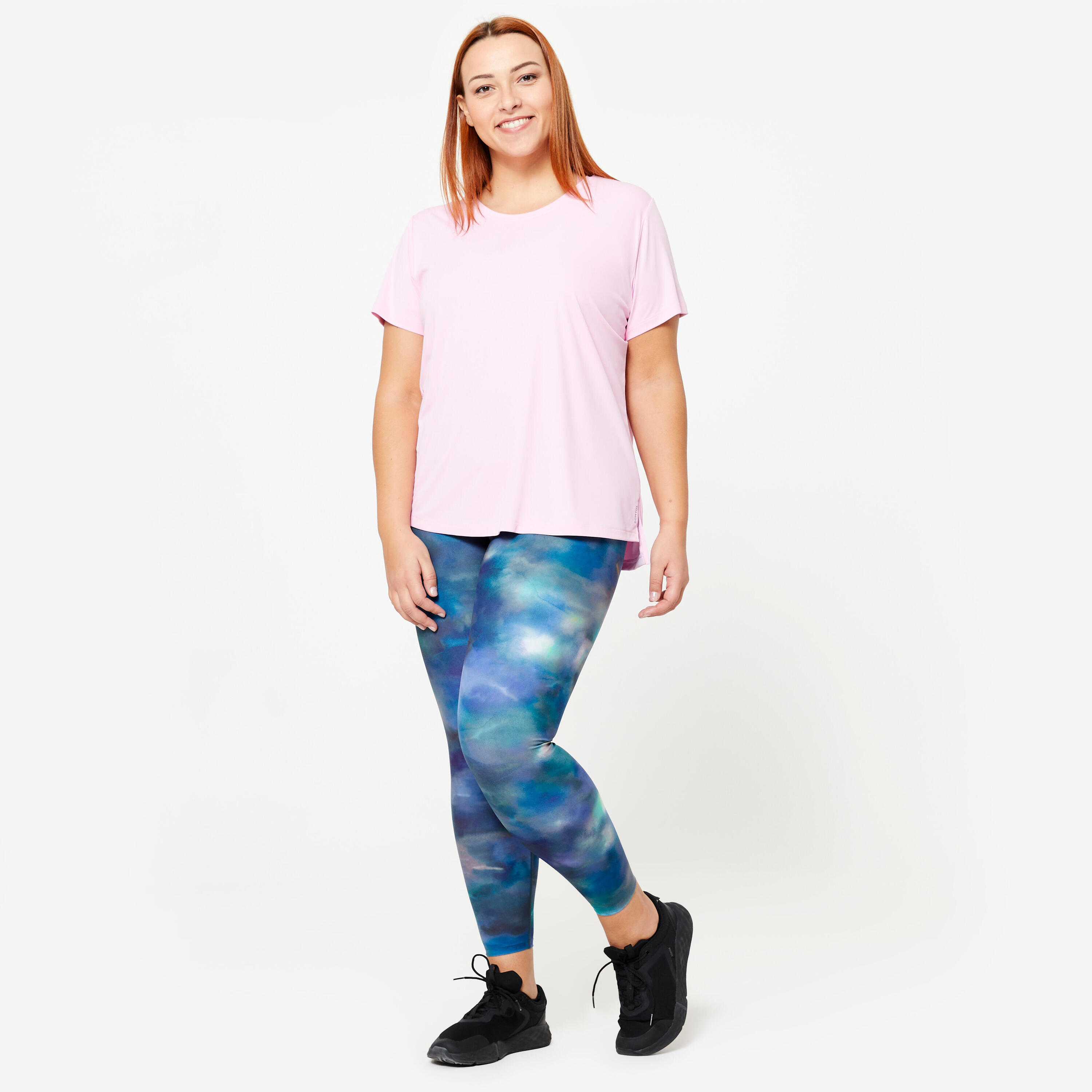 Női fitnesz leggings, magasított derekú  2/7