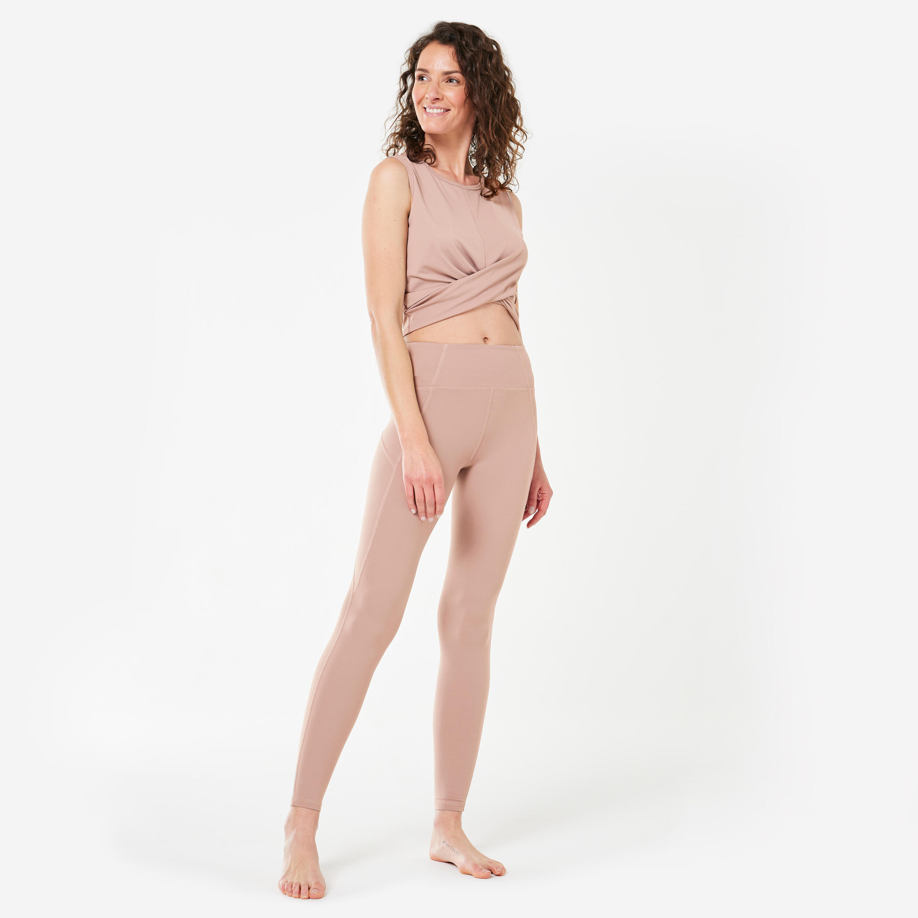Leggings Yoga Damen - Premium braun 2/4