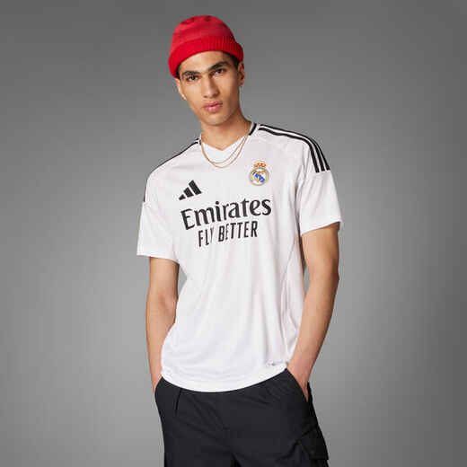 
      Suaugusiųjų Madrido „Real“ rungtynių namų aikštelėje marškinėliai, 2024–2025 m.
  