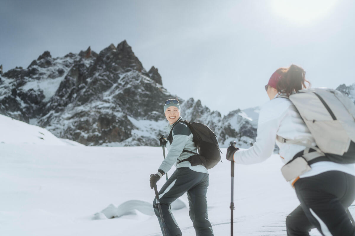 Snow hiking benefits