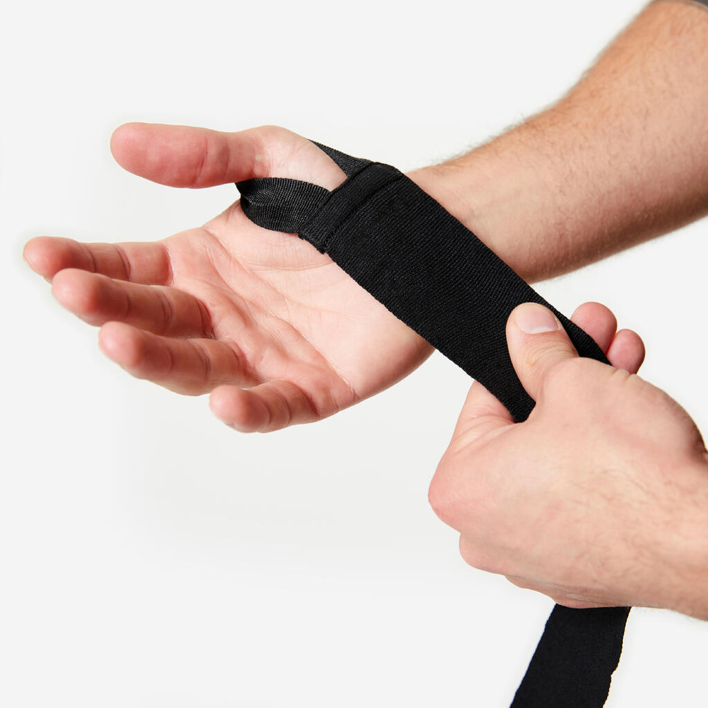 BANDES DE BOXE 2,5M  NOIRES