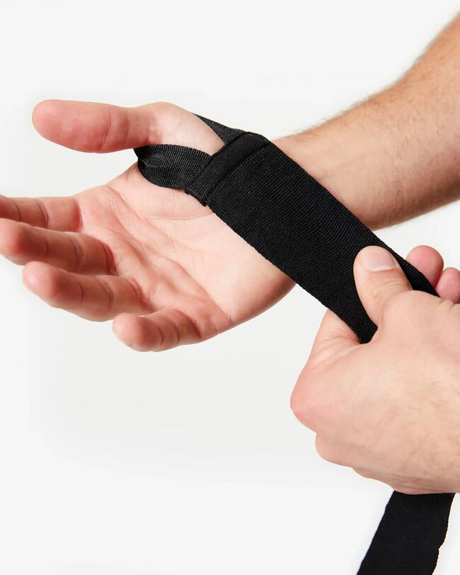 Boxbandage in der Farbe schwarz.
