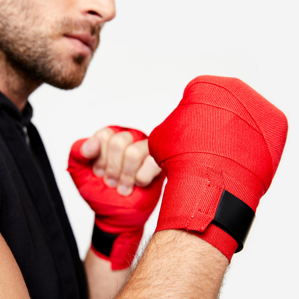 BANDES DE BOXE 2,5M  NOIRES