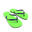 Papuci 500 Verde fluo Copii
