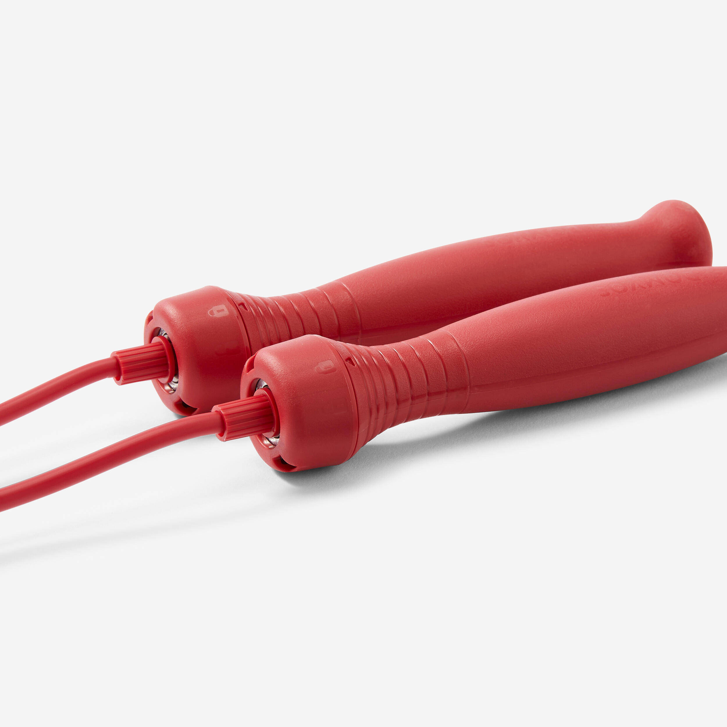 Skipping Rope 500 Rubber - Red -  4