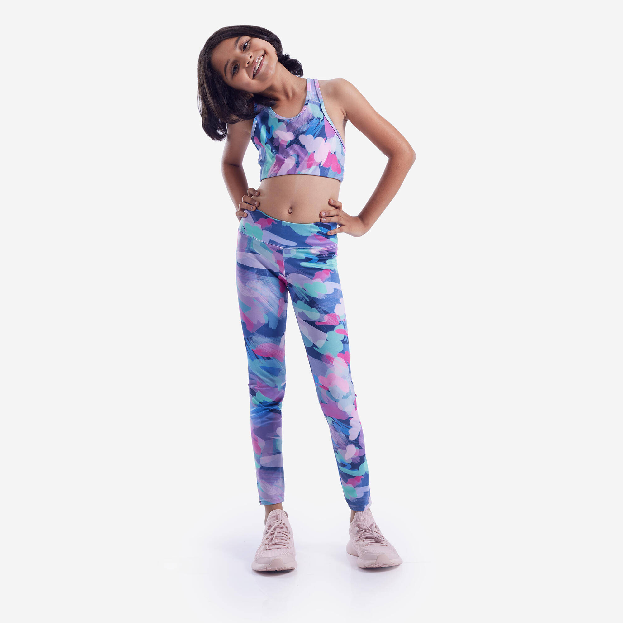 Girls' Breathable Leggings - Print -  2