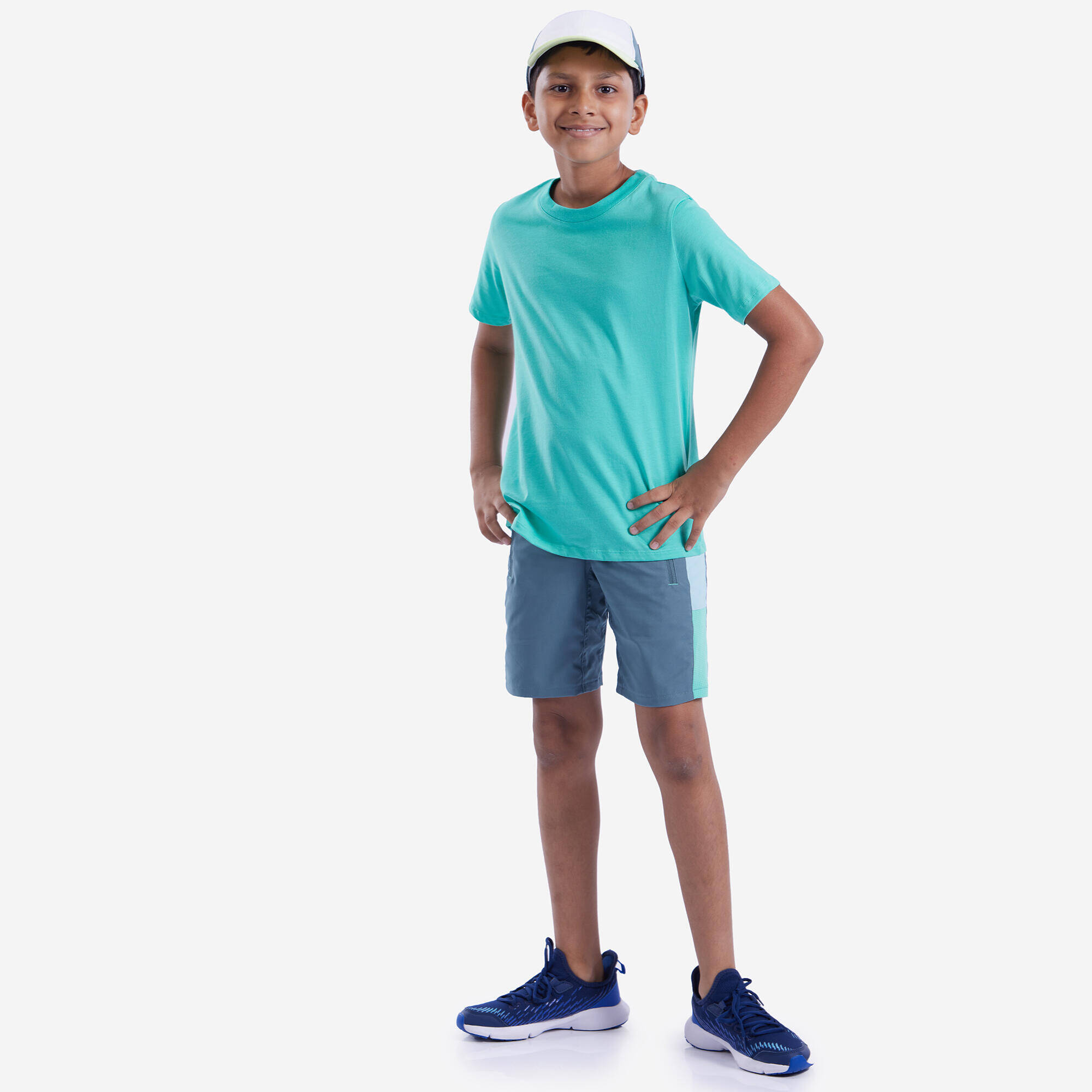 Kids' Breathable Multisport Shorts - Cedar Green