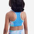 Girls' Breathable Sports Bra - Multicoloured and Blue