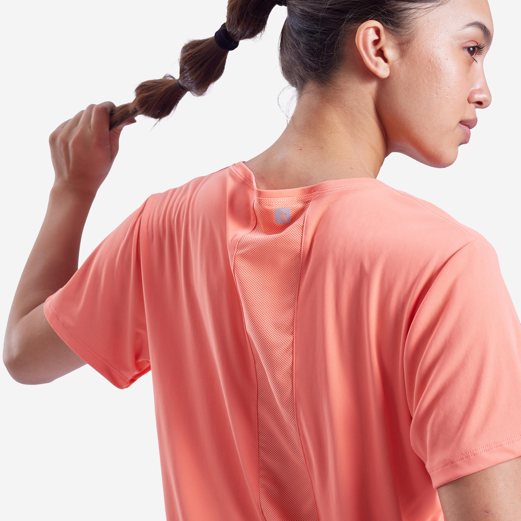 Women's Short-Sleeved Fitness T-Shirt - Orange 5/5
