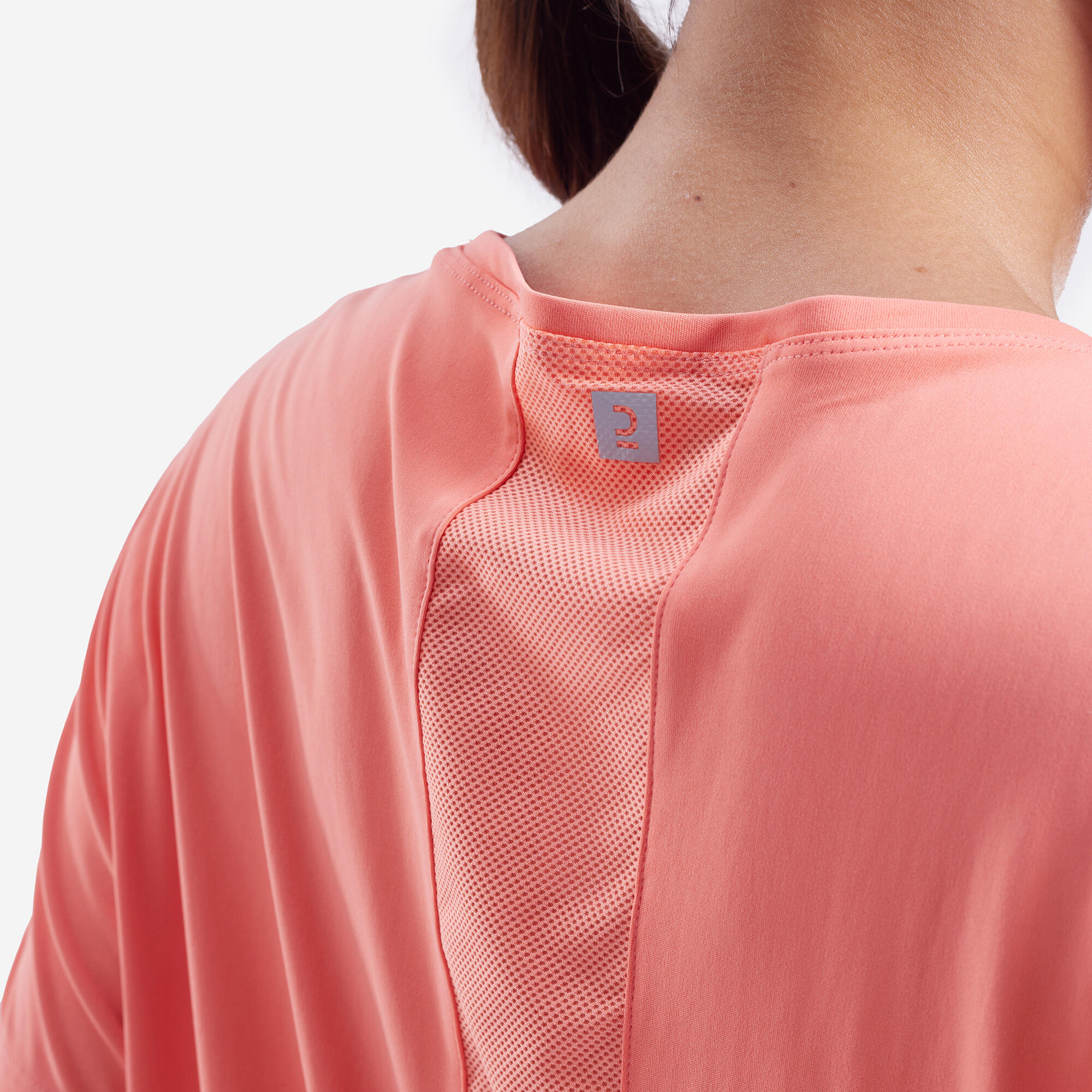 Women's Short-Sleeved Fitness T-Shirt - Orange 3/5
