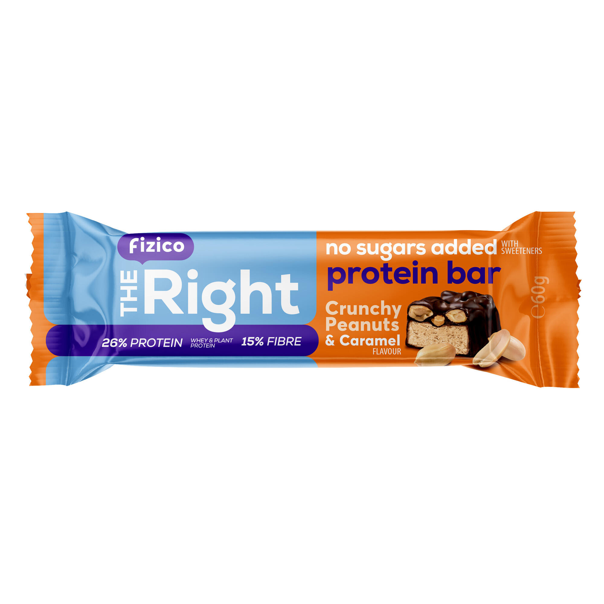 Baton proteic cu arahide crocante si aroma de caramel 60gr