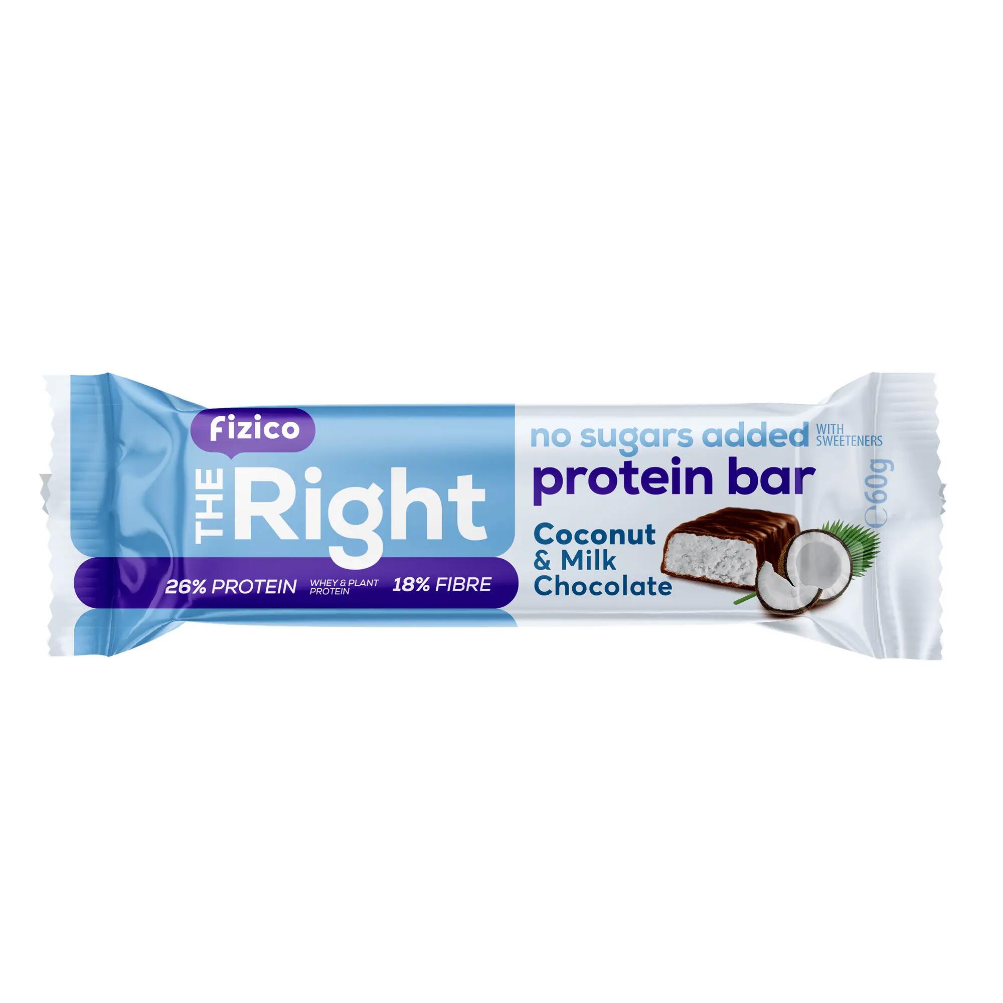 Baton proteic cu cocos 60 g 1/1