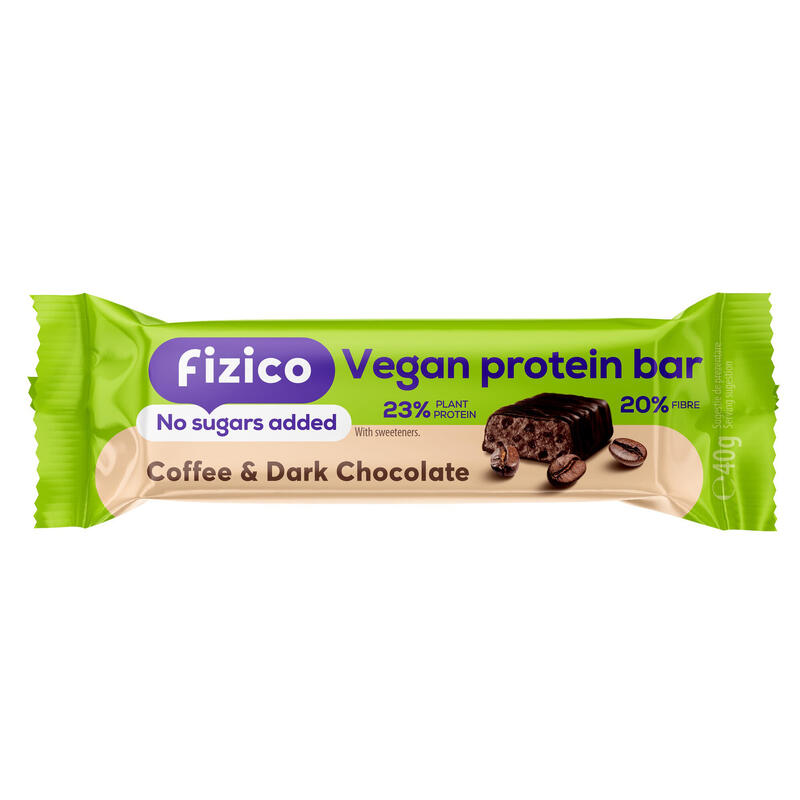 Baton Fizico Vegan cafea + ciocolată neagră 40g