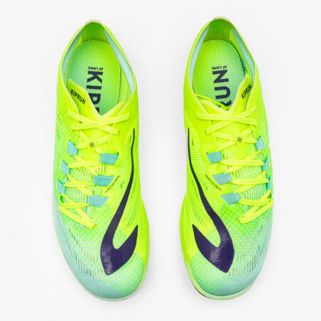 Кросівки з шипами AT LONG 900 для довгих дистанцій зелено-жовті