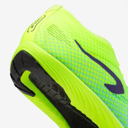 Кросівки з шипами AT LONG 900 для довгих дистанцій зелено-жовті