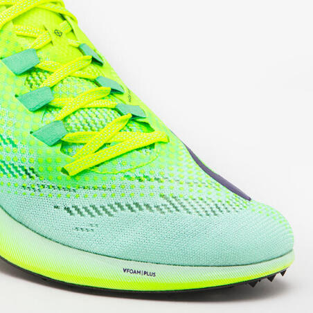 Кросівки з шипами AT LONG 900 для довгих дистанцій зелено-жовті