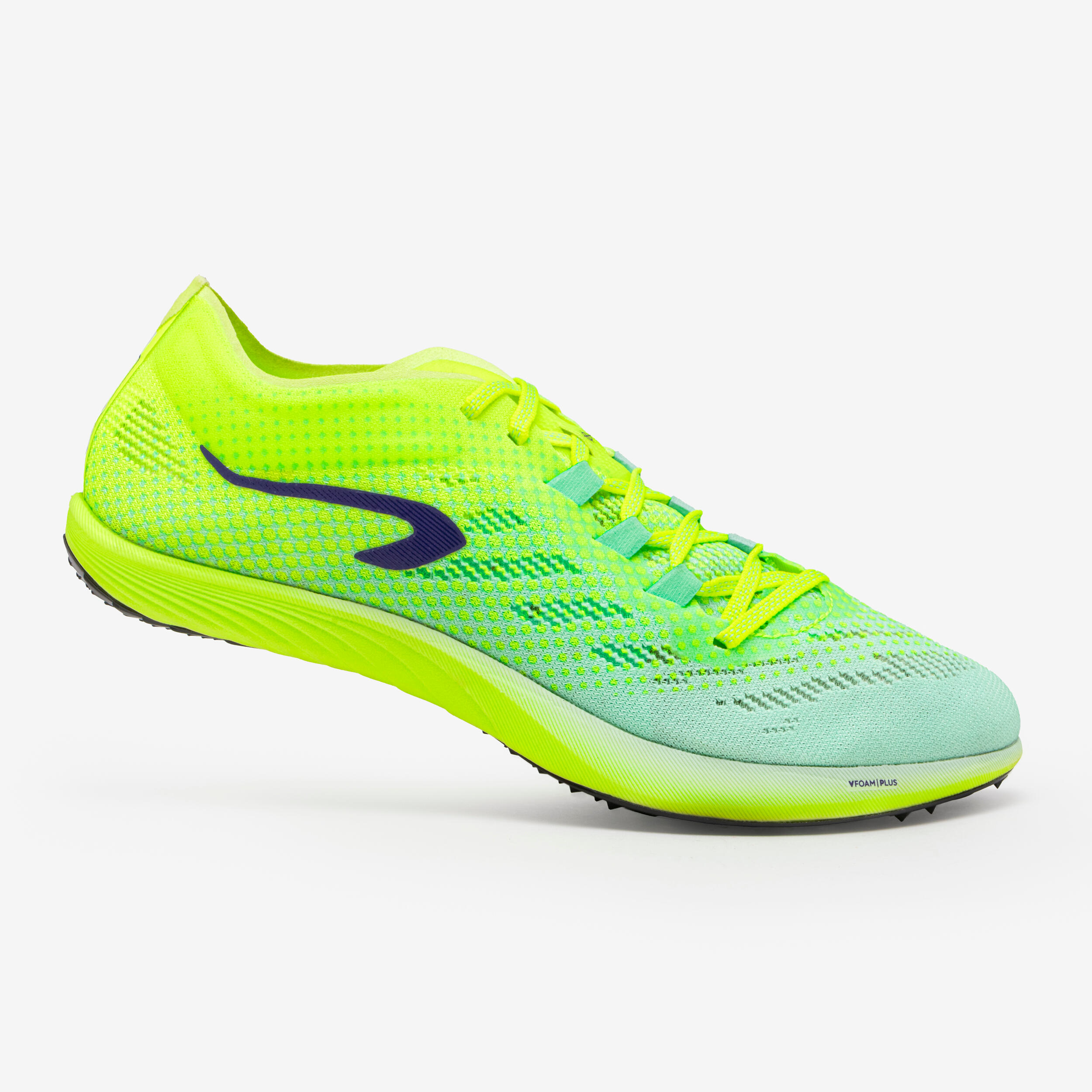 Kiprun - Chaussures À Pointes D'athlétisme Longue Distance , At Long 900 Vertes Et Jaunes - Chaussures D'athlétisme - Running Trail Athletisme - - 41