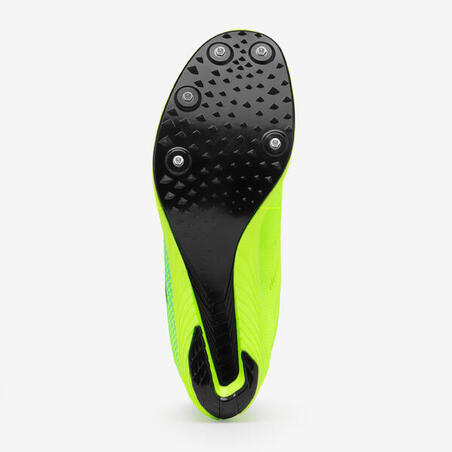 Кросівки з шипами AT LONG 900 для довгих дистанцій зелено-жовті