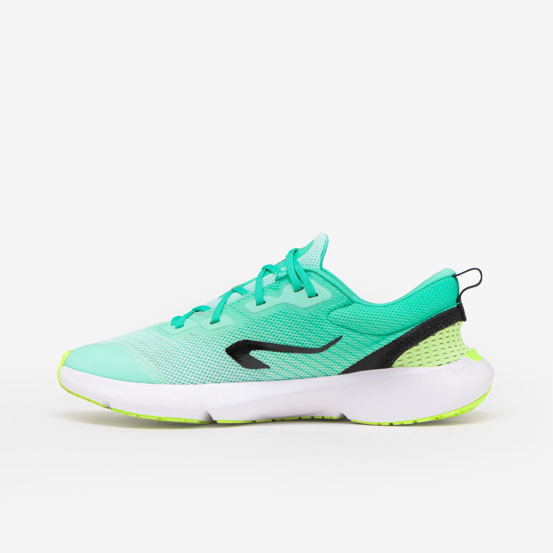 KIPRUN KN500 kids' drop running shoes green yellow black