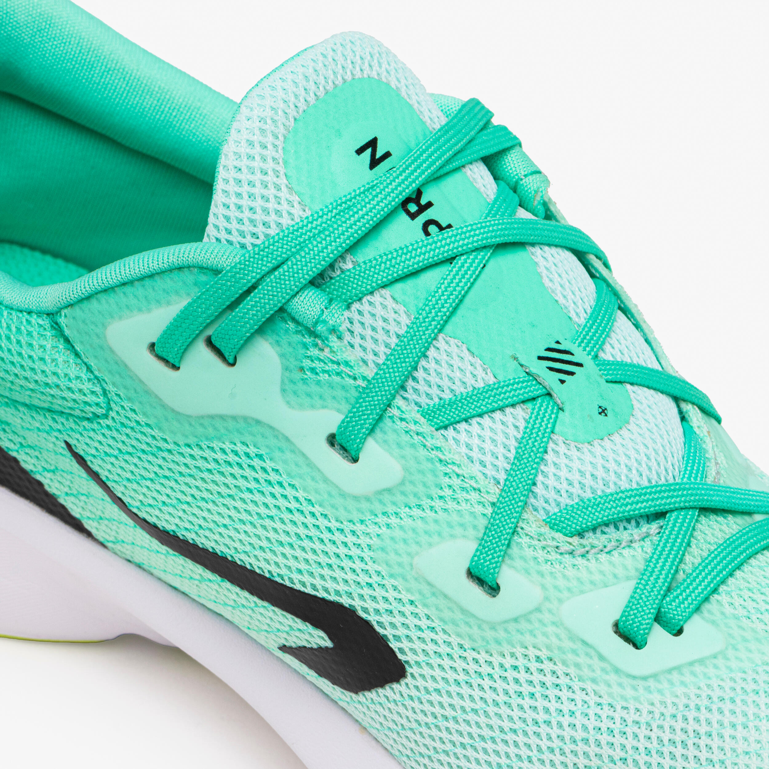 Hardloopschoenen voor kinderen KN500 zero drop groen/geel/zwart 4/11