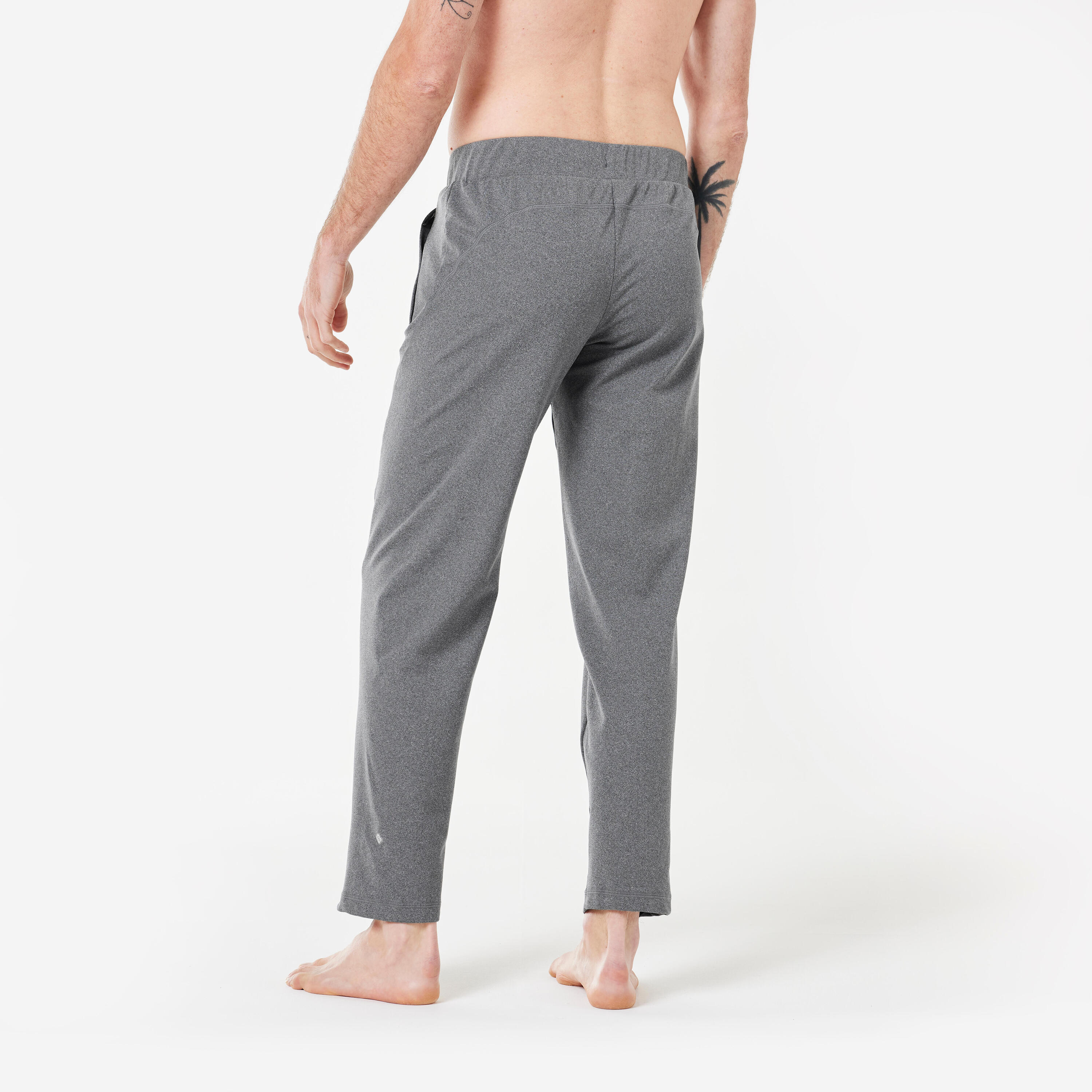 Men's Stretch Gentle Yoga Bottoms - Dark Grey 4/5
