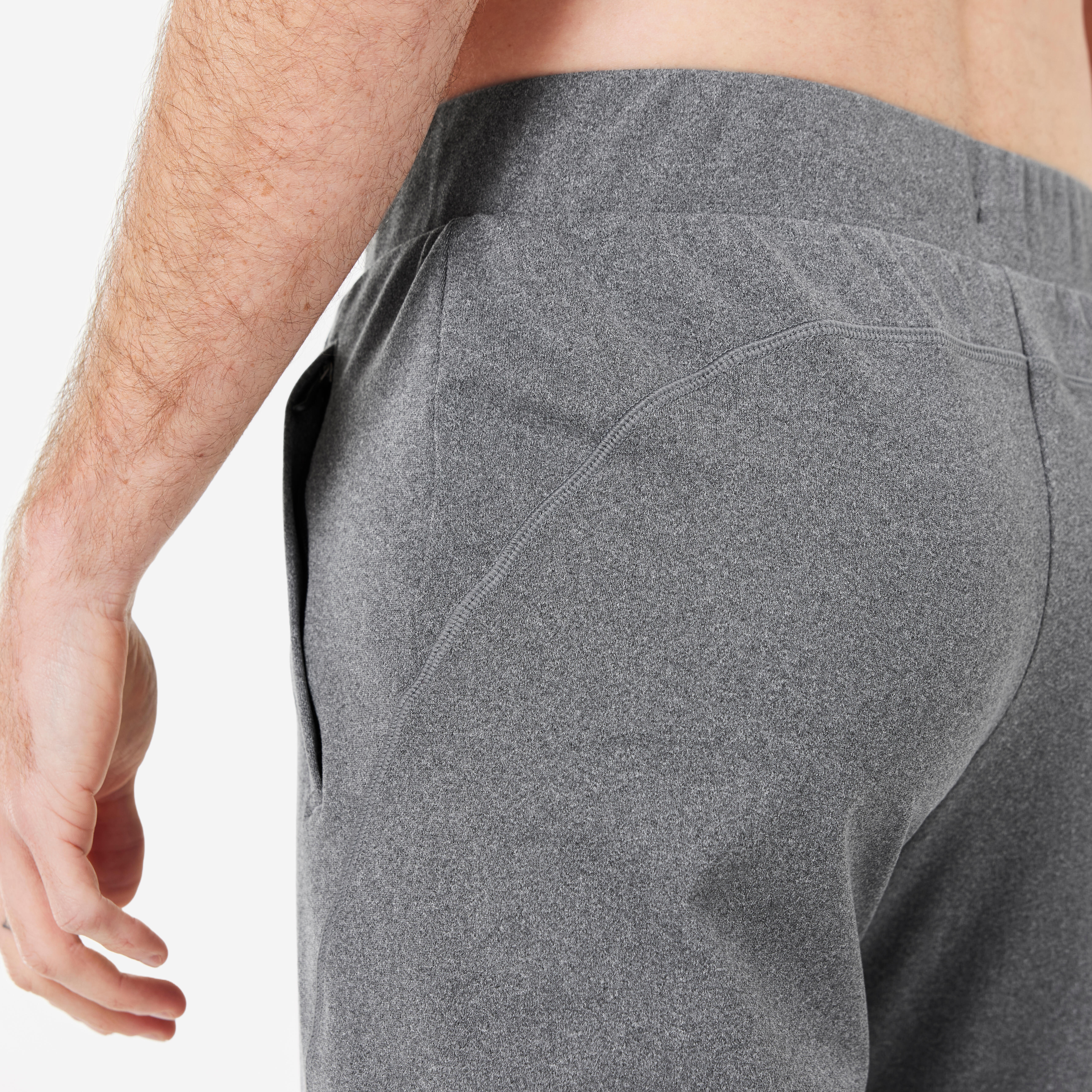 Pantalon de yoga suave gris para hombre Decathlon