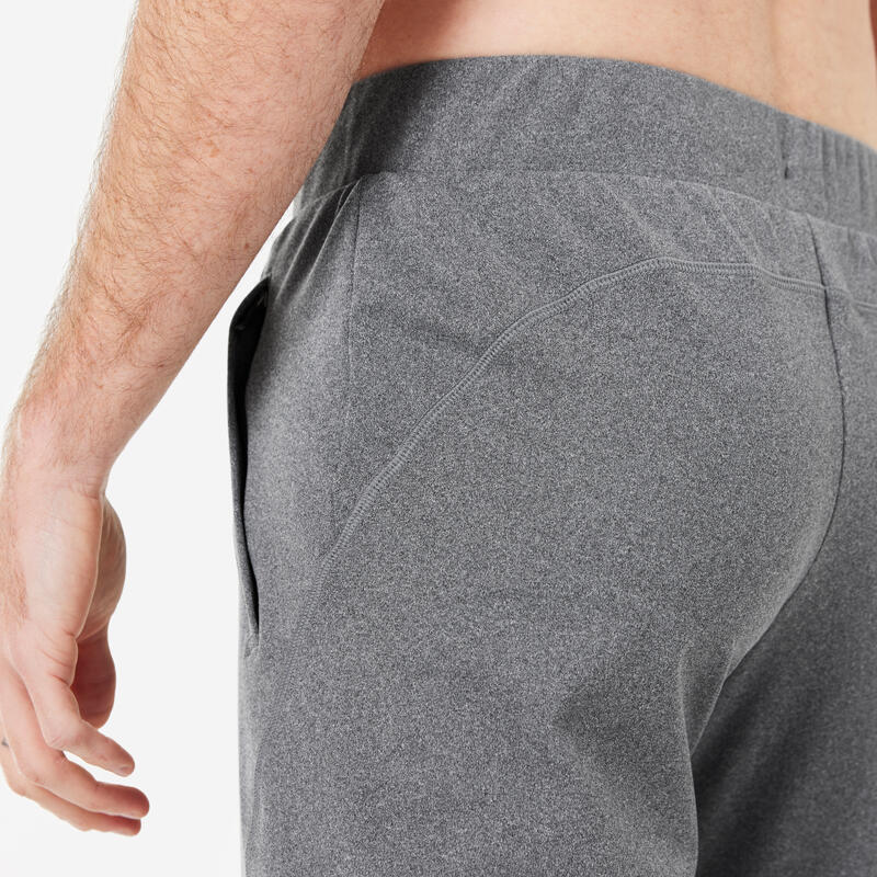 Pantalon extensibil yoga ușoară Gri închis