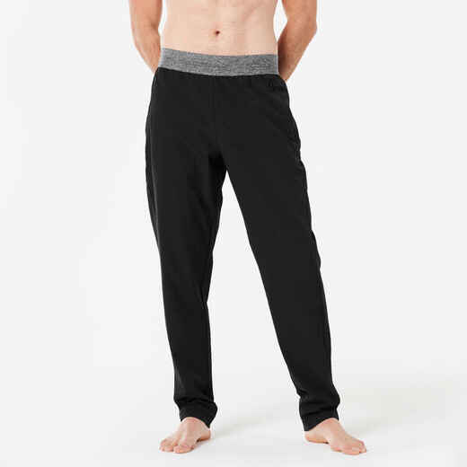 
      Pánske nohavice na dynamickú jogu ľahké čierne
  