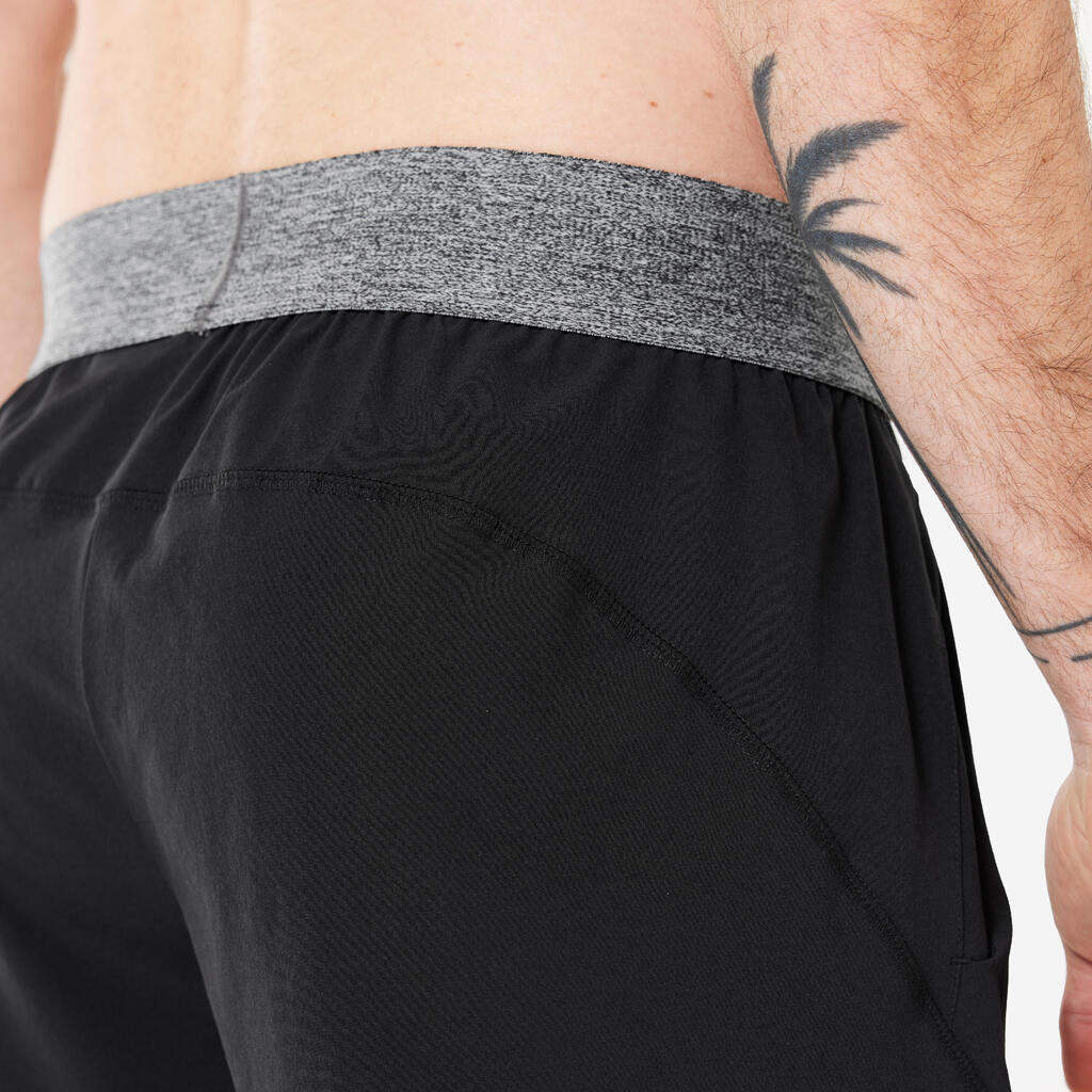 Men's Lightweight Dynamic Yoga Shorts - Brown